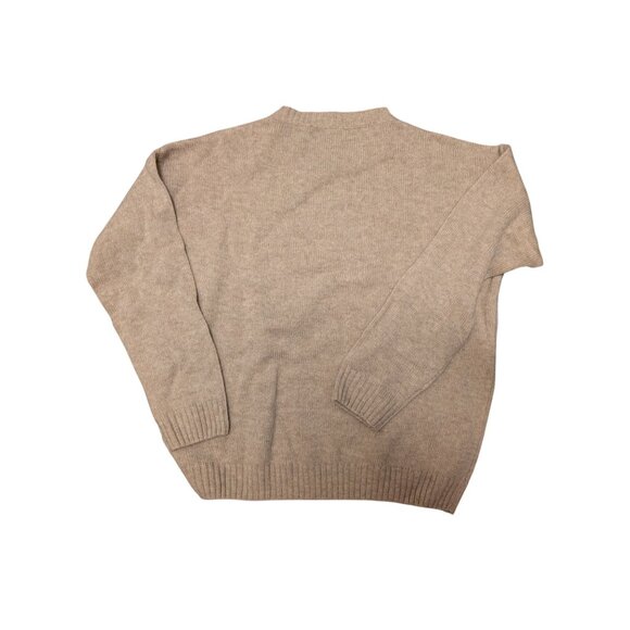 DYI Women's Cashmere Wool Oversized Sweater Heather Oatmeal XS - Picture 3 of 7